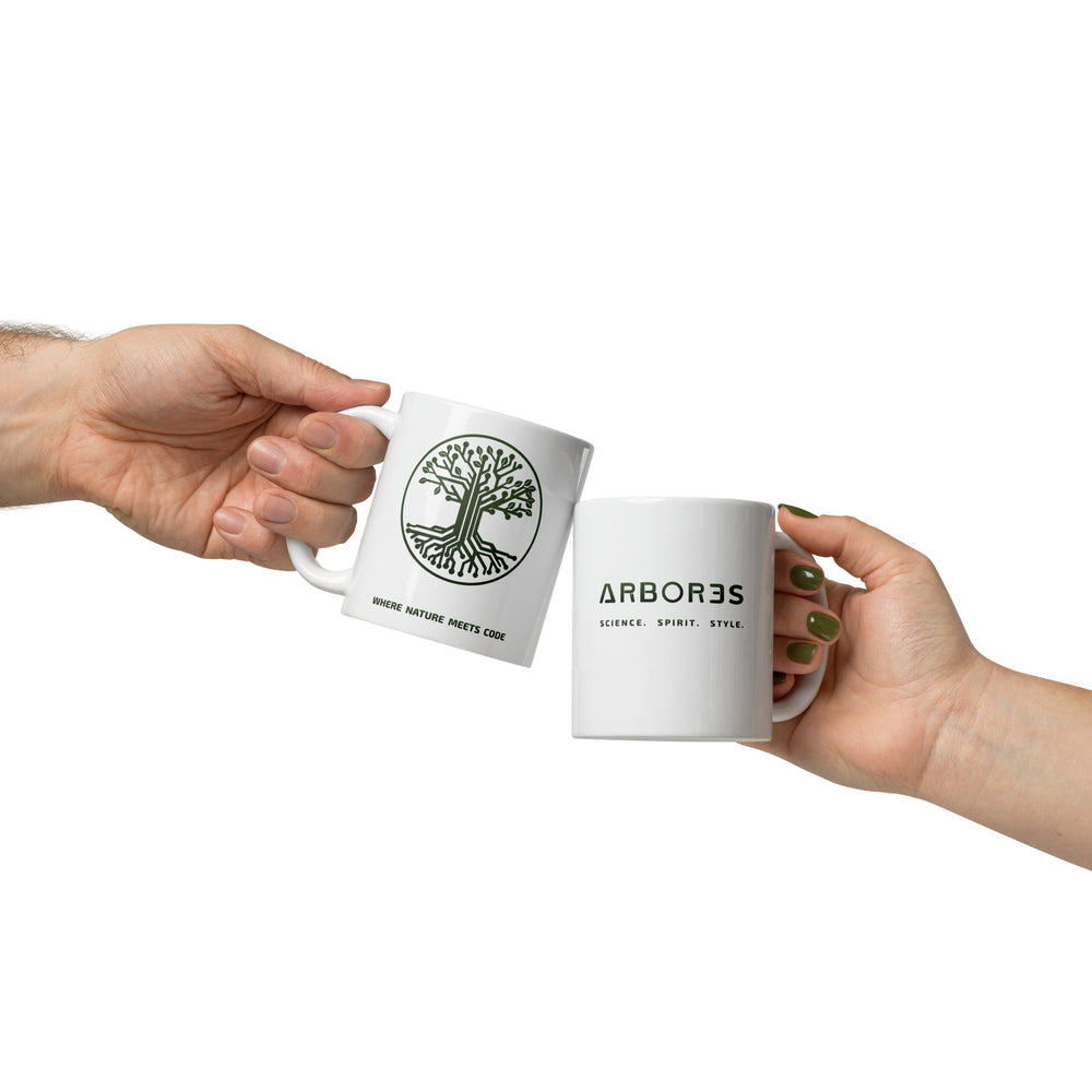 Mug ARBOR3S Signature Blanc Minéral — blanc — vue de face