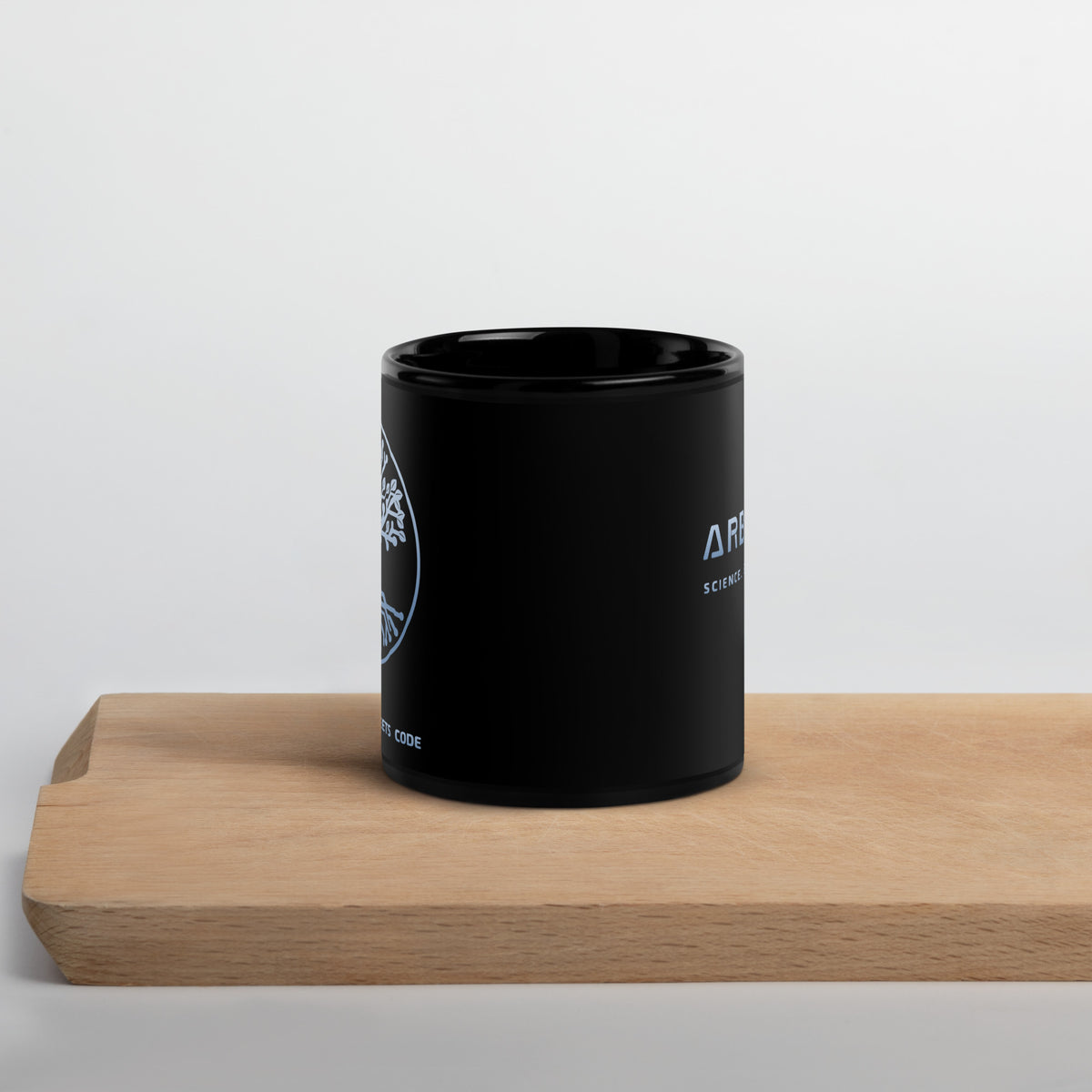 Mug ARBOR3S Signature Noir Carbone — noir — vue de face