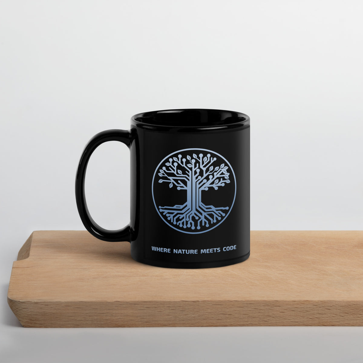 Mug ARBOR3S Signature Noir Carbone — noir — anse à gauche