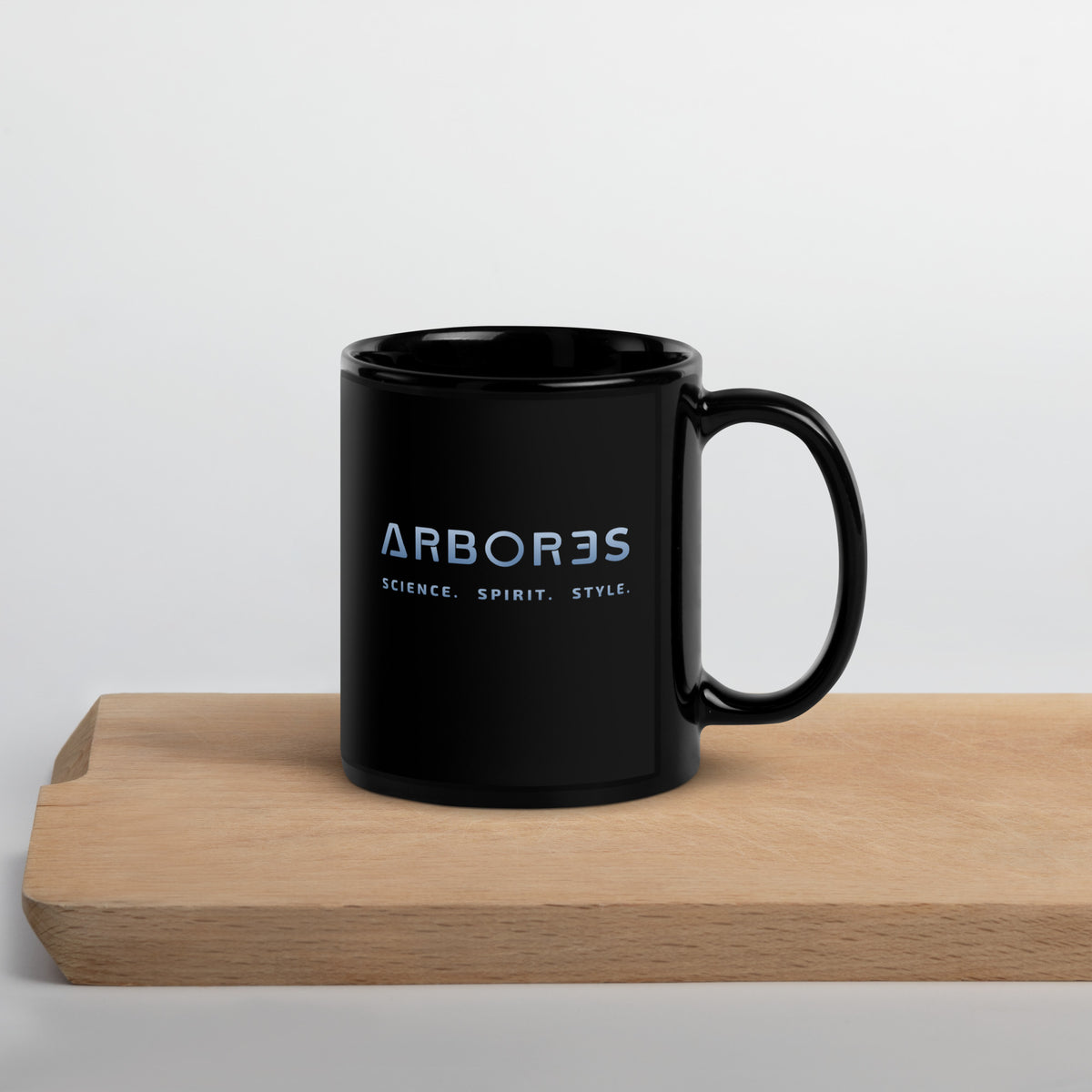 Mug ARBOR3S Signature Noir Carbone — noir — anse à droite