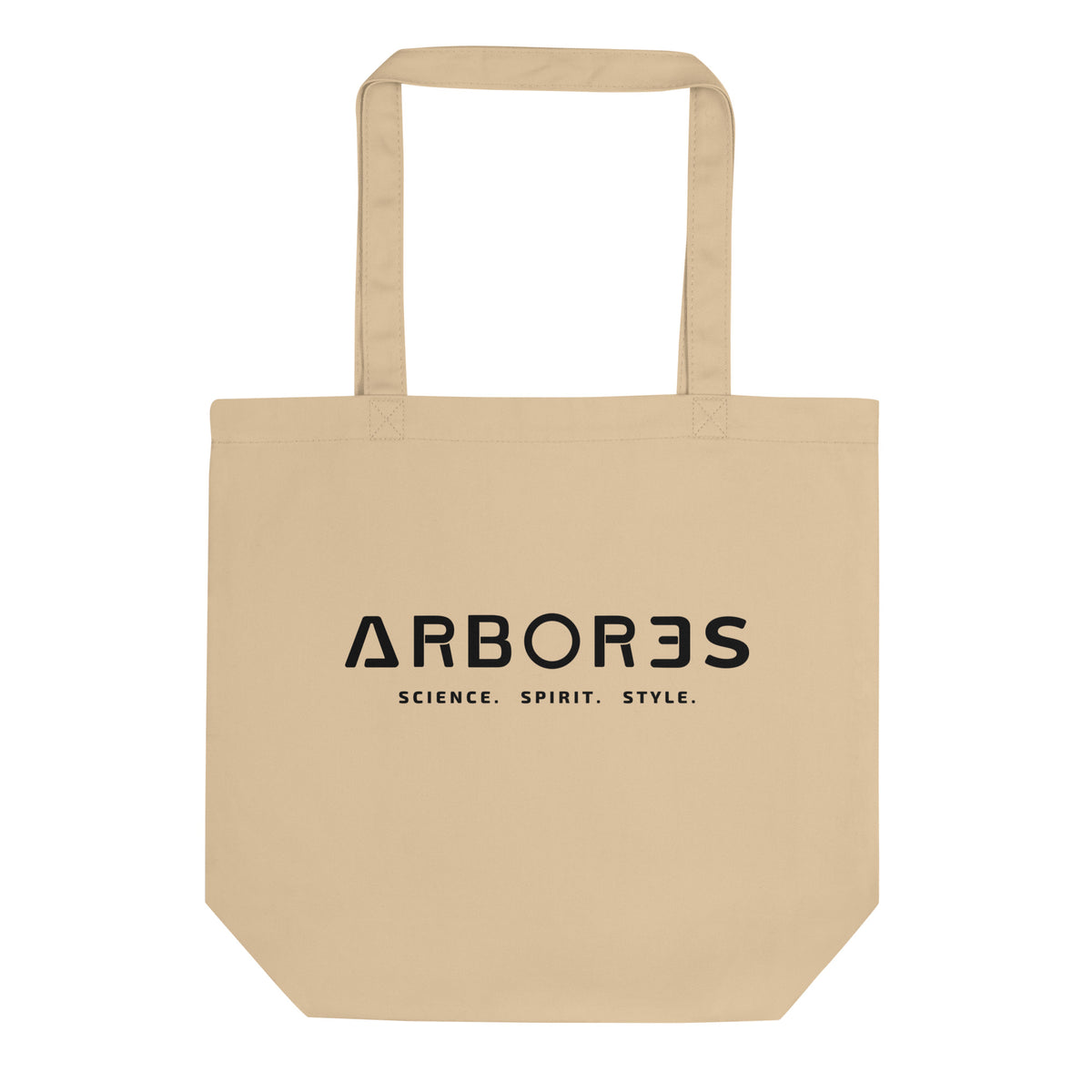Tote bag bio ARBOR3S Signature Noir Carbone — écru Oyster — vue de dos