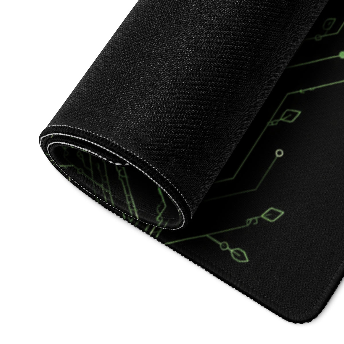 Deskmat XXL ARBOR3S Signature Gaïa — blanc — détail de la surface et des finitions