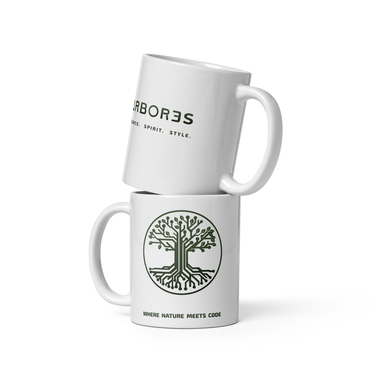 Mug ARBOR3S Signature Blanc Minéral — blanc — vue de face